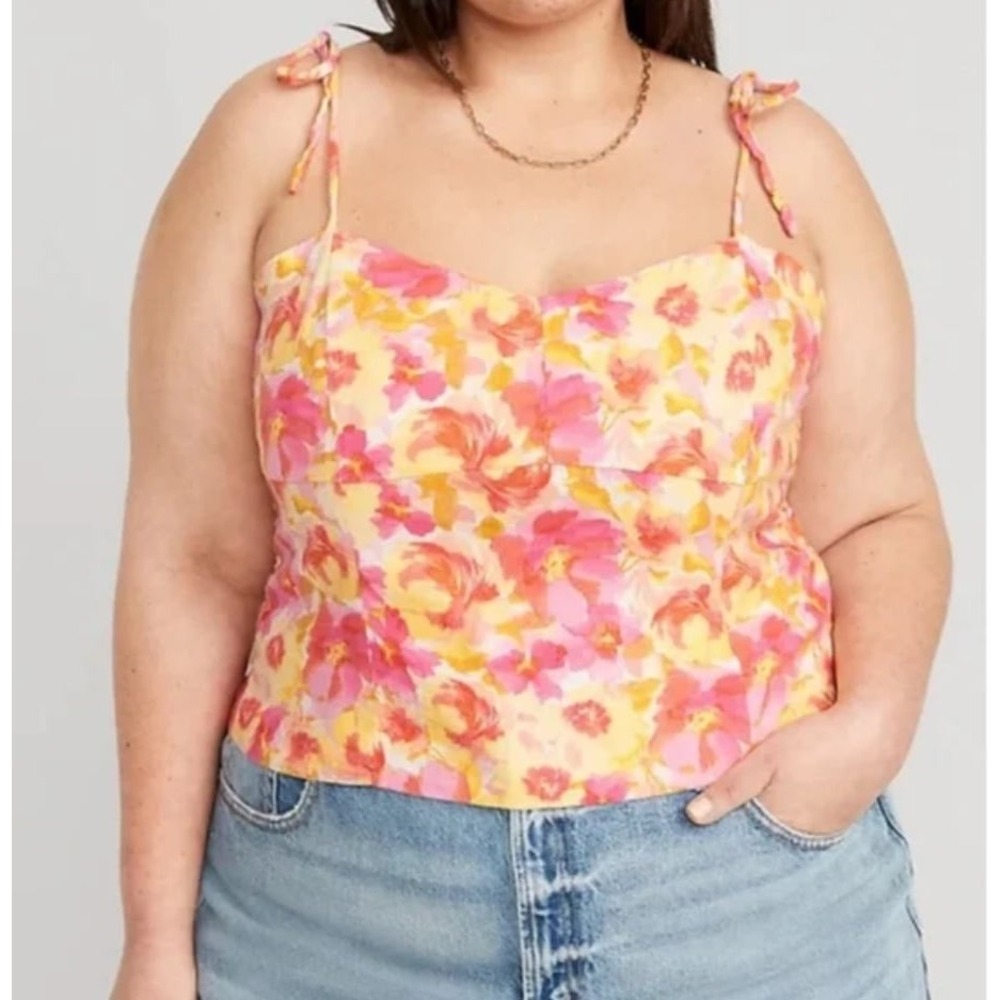 Old‎ Navy NWT size XL spaghetti strap floral print cami  top